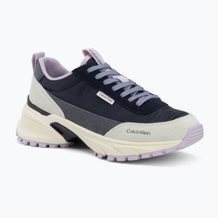 Scarpe da donna Calvin Klein HW0HW03279 Hike Runner Nylon Mix blue nights/night owl/white