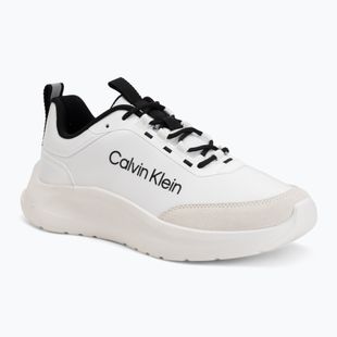 Scarpe da donna Calvin Klein HW0HW03293 Light Eva Run Essential LAC Nylon Suede bright white/black