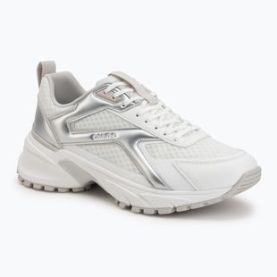 Scarpe da uomo Calvin Klein HM0HM02341 Hike Runner Stripe Met Mix bright white/silver/light grey