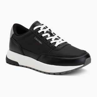 Scarpe da uomo Calvin Klein HM0HM02214 City Runner Laceup Leather Mix black/granite road