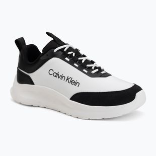 Scarpe da uomo Calvin Klein HM0HM02342 Light Eva Runn Essential Laceup Nylon Suede black/bright white
