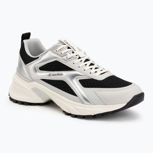 Scarpe da uomo Calvin Klein HM0HM02341 Hike Runner Stripe Met Mix black/silver/light grey