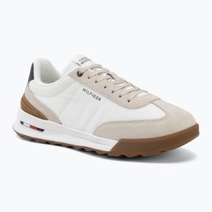 Scarpe da uomo Tommy Hilfiger Retro Runner Mesh Suede Mix classic stone