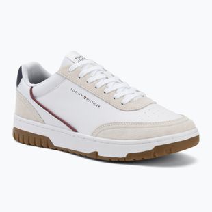 Scarpe da uomo Tommy Hilfiger Basket Core Leather Suede Mix rwb