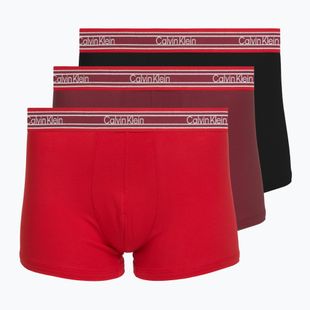 Boxer da uomo Calvin Klein LV00NB4615 Trunk black/established red/goji berry