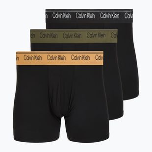 Boxer da uomo Calvin Klein LV00NB4410 Brief black w/bronze flash wb/black/oliv
