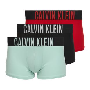 Boxer da uomo Calvin Klein 000NB3775A Trunk black/goji berry/aqua blue