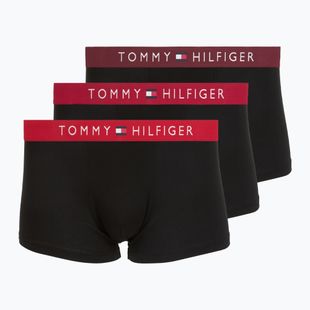 Boxer da uomo Tommy Hilfiger Trunk WB 3 pack medium red/rasp juice/burgundy