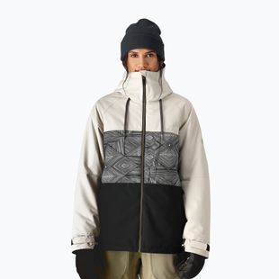 Giacca da snowboard 686 Athena isolata da donna in colorblock calcareo