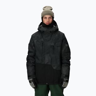 Giacca da snowboard uomo 686 Geo Insulated black hemisphere