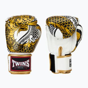 Guanti da boxe Twins Special Fancy FBGVL3-52 bianco/oro