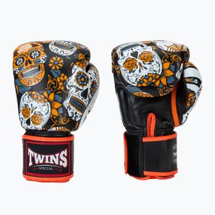 Guantoni da boxe Twins Special Fancy FBGVL3-53 Skull arancio/nero