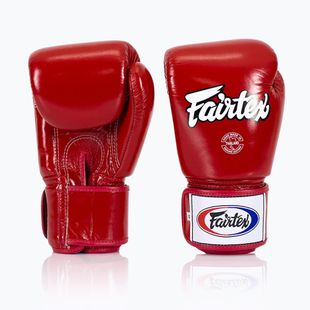 Guanti da boxe rossi Fairtex Universal "Tight-Fit" Design