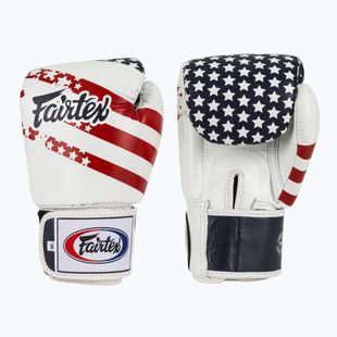 Guanti da boxe Fairtex Universal "Tight-Fit" Design USA bianchi