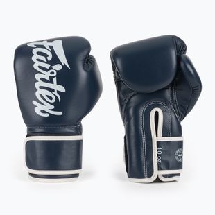 Guanti Fairtex in microfibra blu a dita nude