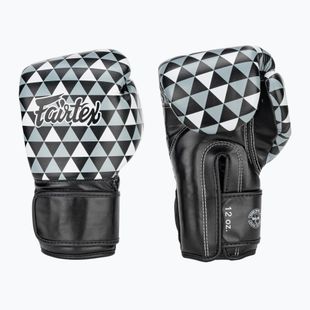 Fairtex Microfiber Art Prism guanti neri a dita nude