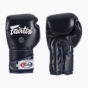 Guantoni da boxe Fairtex Stylish Angular Sparring - Pollice bloccato blu