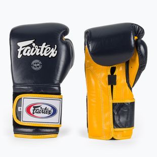 Guanti da boxe Fairtex Heavy Hitter's Mexican Style blu/giallo