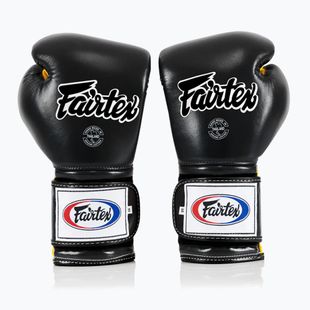 Guanti da boxe Fairtex Heavy Hitter's Mexican Style nero/giallo