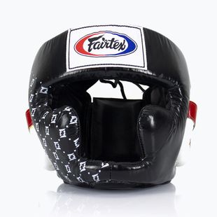 Casco da boxe Fairtex Super Sparring nero/bianco