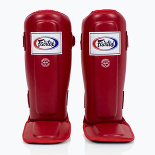 Fairtex In-Step Protezioni tibia a doppia imbottitura rosso