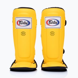 Fairtex In-Step Protezioni tibia a doppia imbottitura giallo