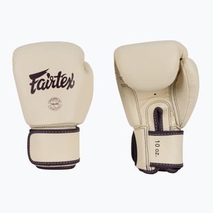 Guantoni da boxe in vera pelle Fairtex kaki