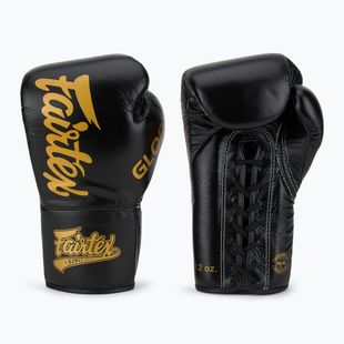 Guanti da boxe Fairtex Glory Competition Lace Up nero
