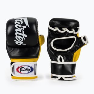 Guanti Fairtex Super Sparring Grappling nero/giallo