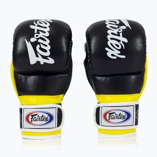 Guanti Fairtex Super Sparring Grappling nero/giallo