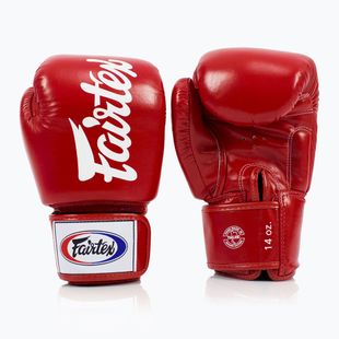 Guanti da boxe Fairtex Deluxe Tight-Fit rossi
