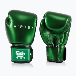 Guantoni da boxe Fairtex Metallic verde