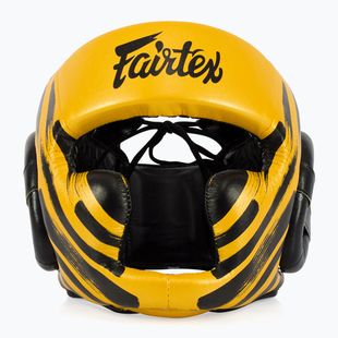 Fairtex Microfiber Headguard casco da boxe oro