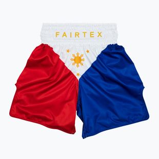 Fairtex Boxing Trunks BT2001 'Philippines' pantaloncini da boxe rosso/bianco/blu