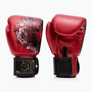 Guanti da boxe rossi Fairtex Golden Jubilee