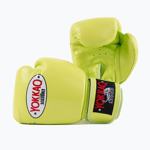 Guanti da boxe da uomo YOKKAO Matrix lime punch