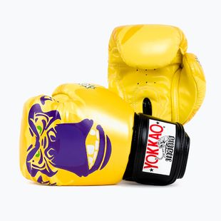 Guanti da boxe da uomo YOKKAO Primate giallo
