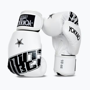 Guantoni da boxe YOKKAO Lettering Boxing white