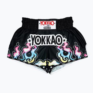 Pantaloncini da allenamento da uomo YOKKAO Flames CarbonFit nero
