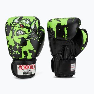 YOKKAO Guanti da boxe uomo Angry Bull nero