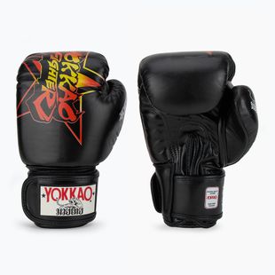YOKKAO Fighter KO guanti da boxe uomo nero