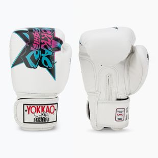 Guanti da boxe da uomo YOKKAO Fighter KO bianco