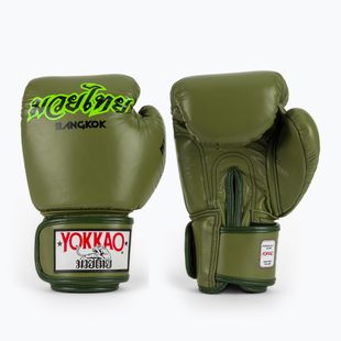 Guantoni da boxe YOKKAO Late Show Boxing olive