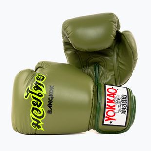 Guantoni da boxe YOKKAO Late Show Boxing olive