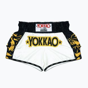 Pantaloncini da allenamento da uomo YOKKAO Original Muay Thai white