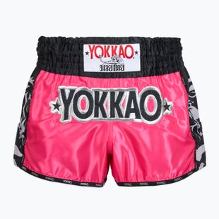 Pantaloncini da allenamento da uomo YOKKAO Original Muay Thai magenta