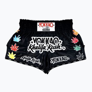 Pantaloncini da allenamento da uomo YOKKAO Khalifa Kush Muay Thai black