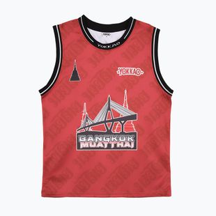 Maglietta da allenamento da uomo YOKKAO Basket Bridge Tank Top red