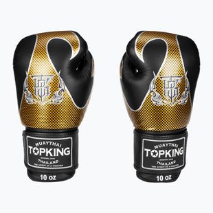 Guanti da boxe Top King Muay Thai Empower nero/oro