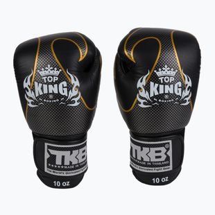 Guanti da boxe Top King Muay Thai Empower nero/argento